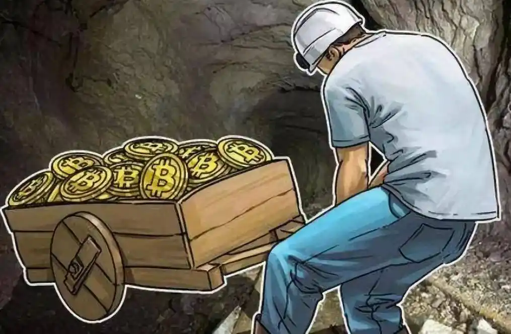 A panoramic view of a large mining farm showcasing rows of powerful mining machines