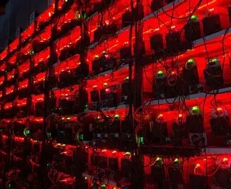 State-of-the-art mining farm hosting multiple rigs under controlled conditions